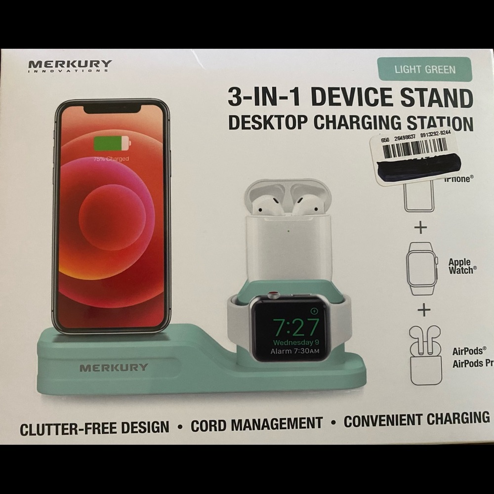 MERKURY 3-in1 device stand charging station